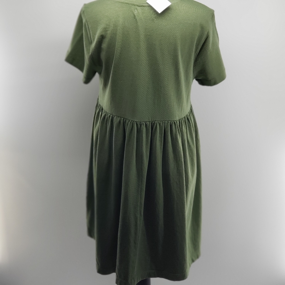 Urban Outfitters. Olive Green Babydoll Dress - Picture 6 of 11